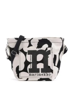 Unikko Mono Mini Umhängetasche Canvas natur/schwarz