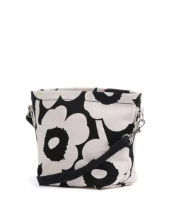 Unikko Mono Mini Umhängetasche Canvas natur/schwarz