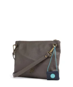 Urban Beyonce Schultertasche genarbtes Kalbsleder mud