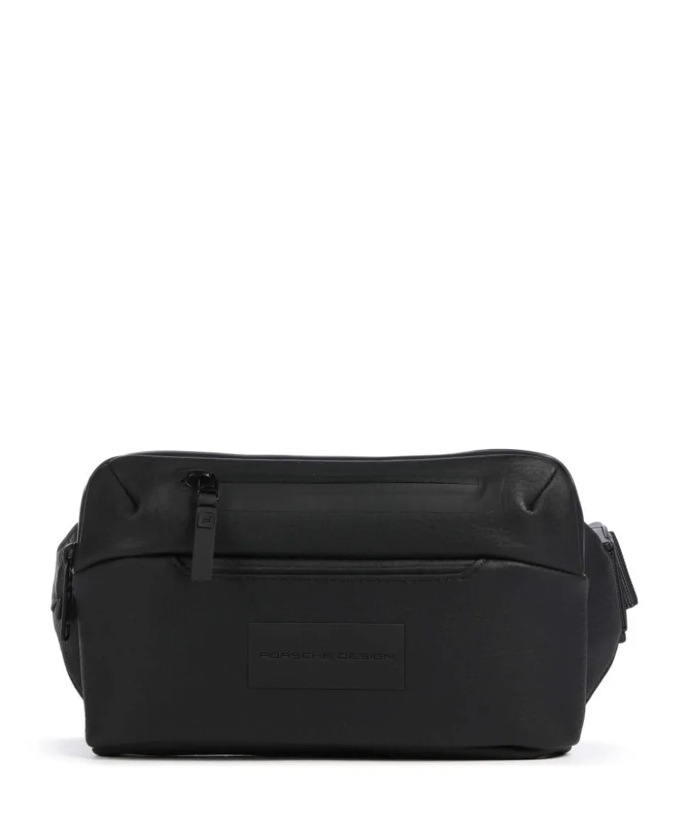 Urban Eco Le Gürteltasche recyceltes Leder schwarz