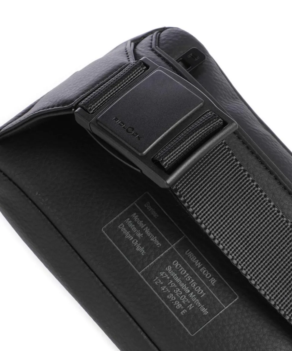 Urban Eco Le Gürteltasche recyceltes Leder schwarz