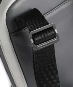 Urban Umhängetasche fein genarbtes Rindsleder dunkelgrau