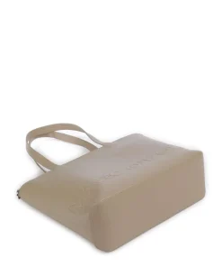 Valda Shopper Lederimitat sand