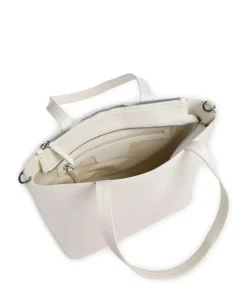 Valda Shopper Lederimitat elfenbein