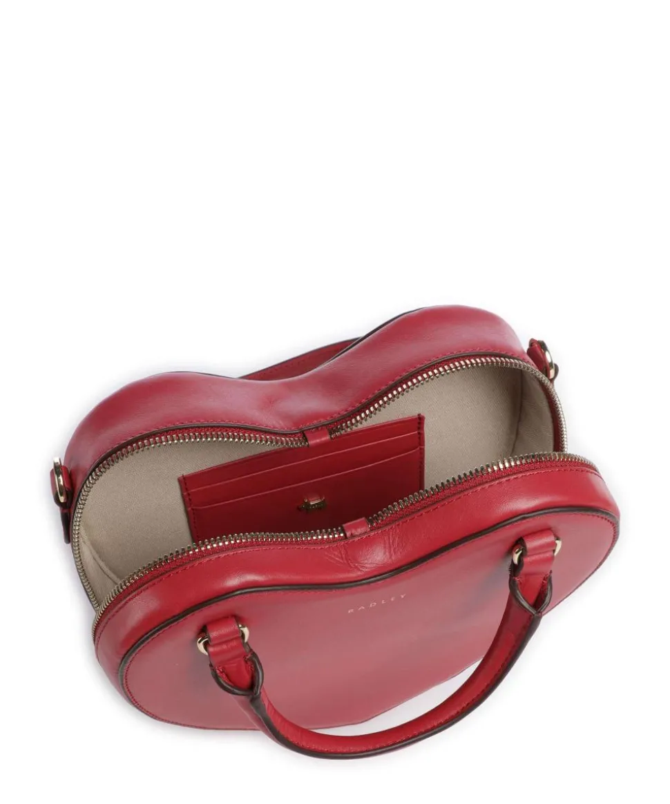 Valentines Umhängetasche fein genarbtes Rindsleder rot