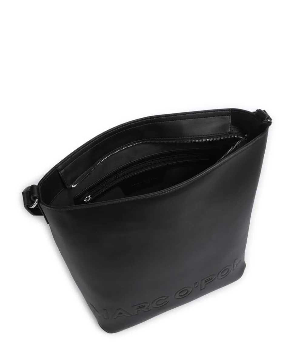 Vanja Beuteltasche Lederimitat schwarz