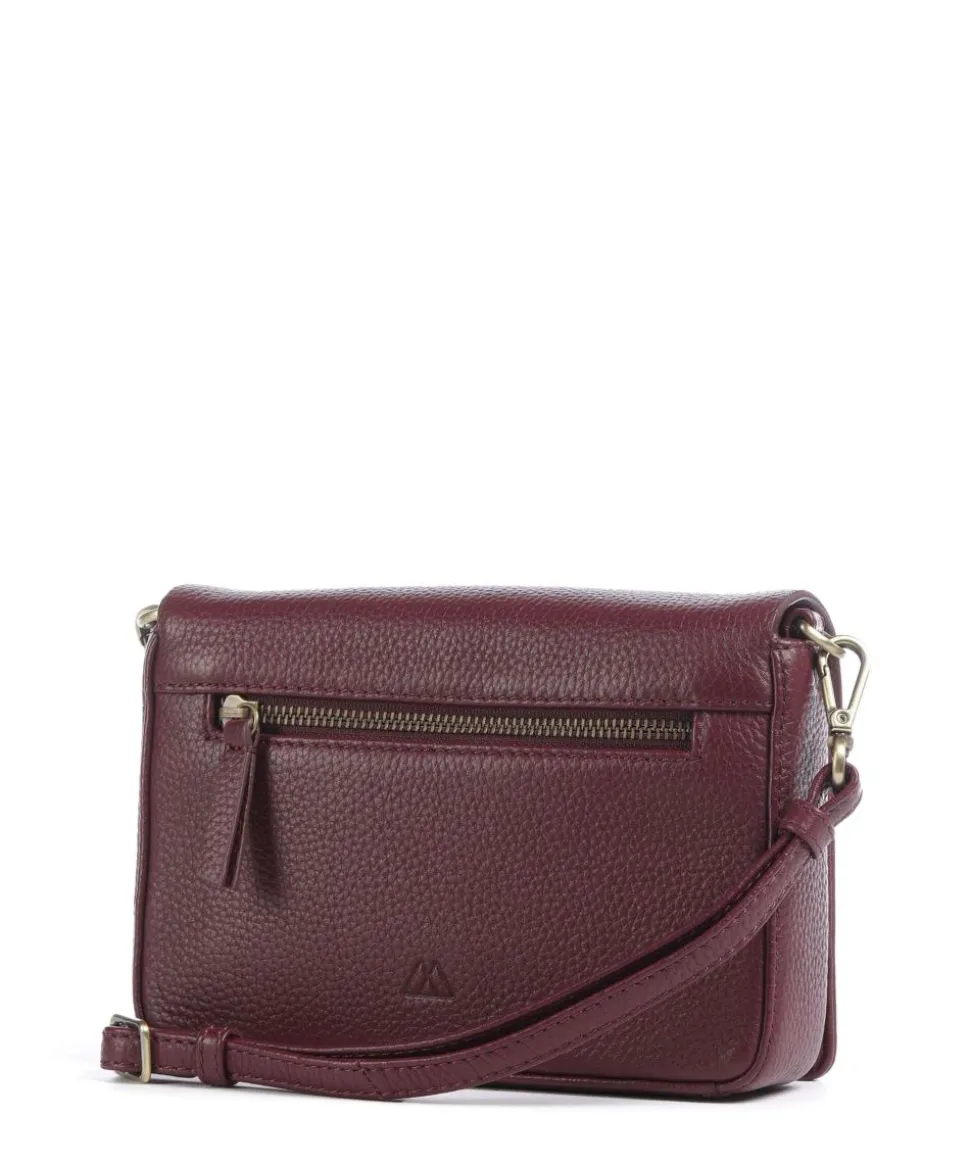 Vanya Umhängetasche genarbtes Rindsleder bordeaux