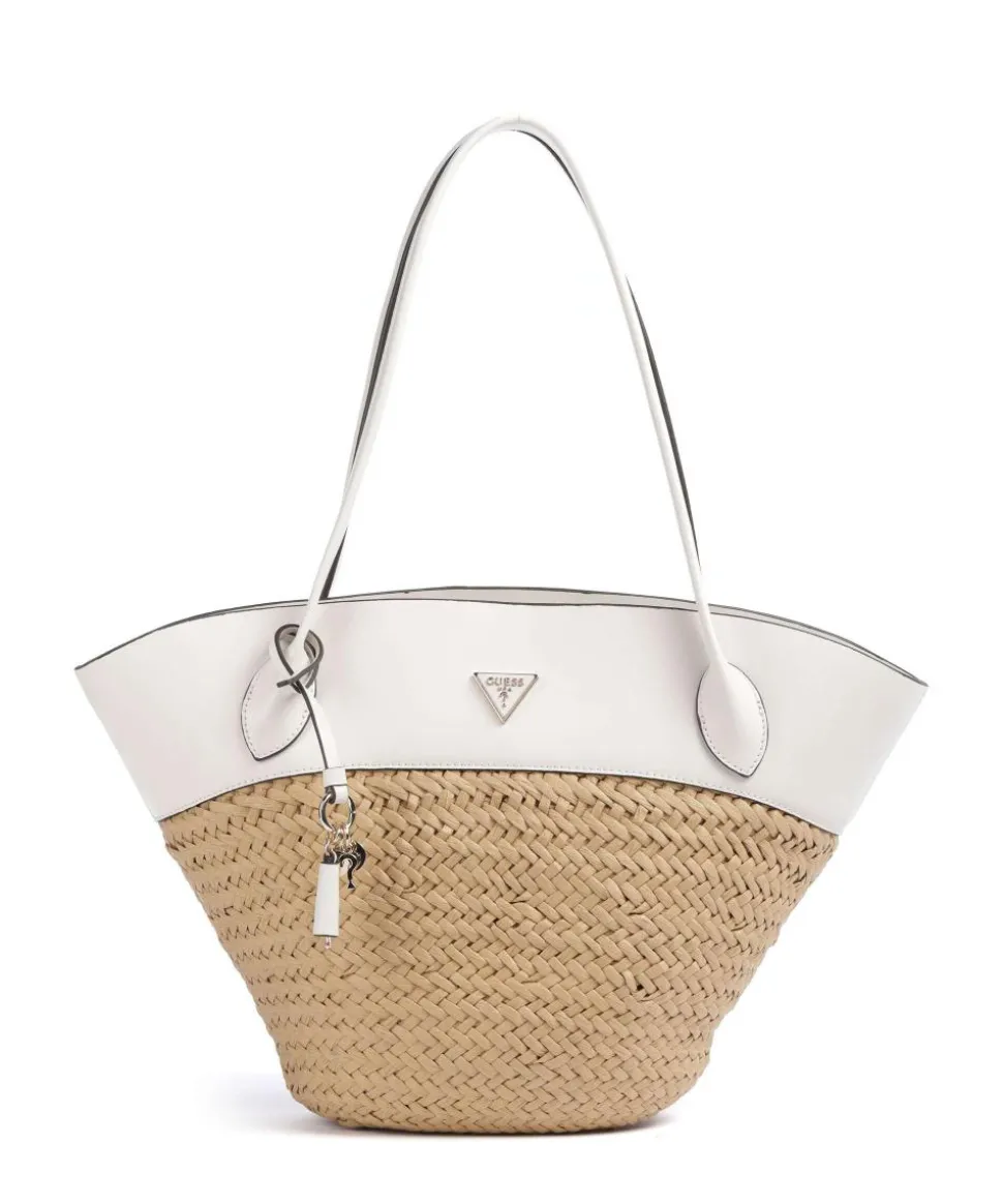Venere Shopper Bast beige/weiß