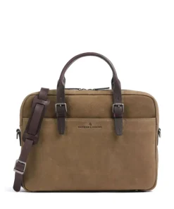 Veneto RFID Aktentasche 15″ aufgerautes Rindsleder taupe