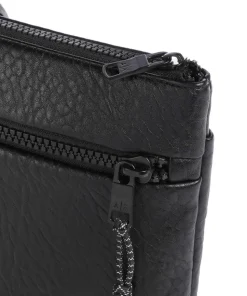 Venice Umhängetasche Lederimitat schwarz