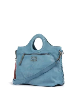Venusweg 1 Handtasche genarbtes Rindsleder blau