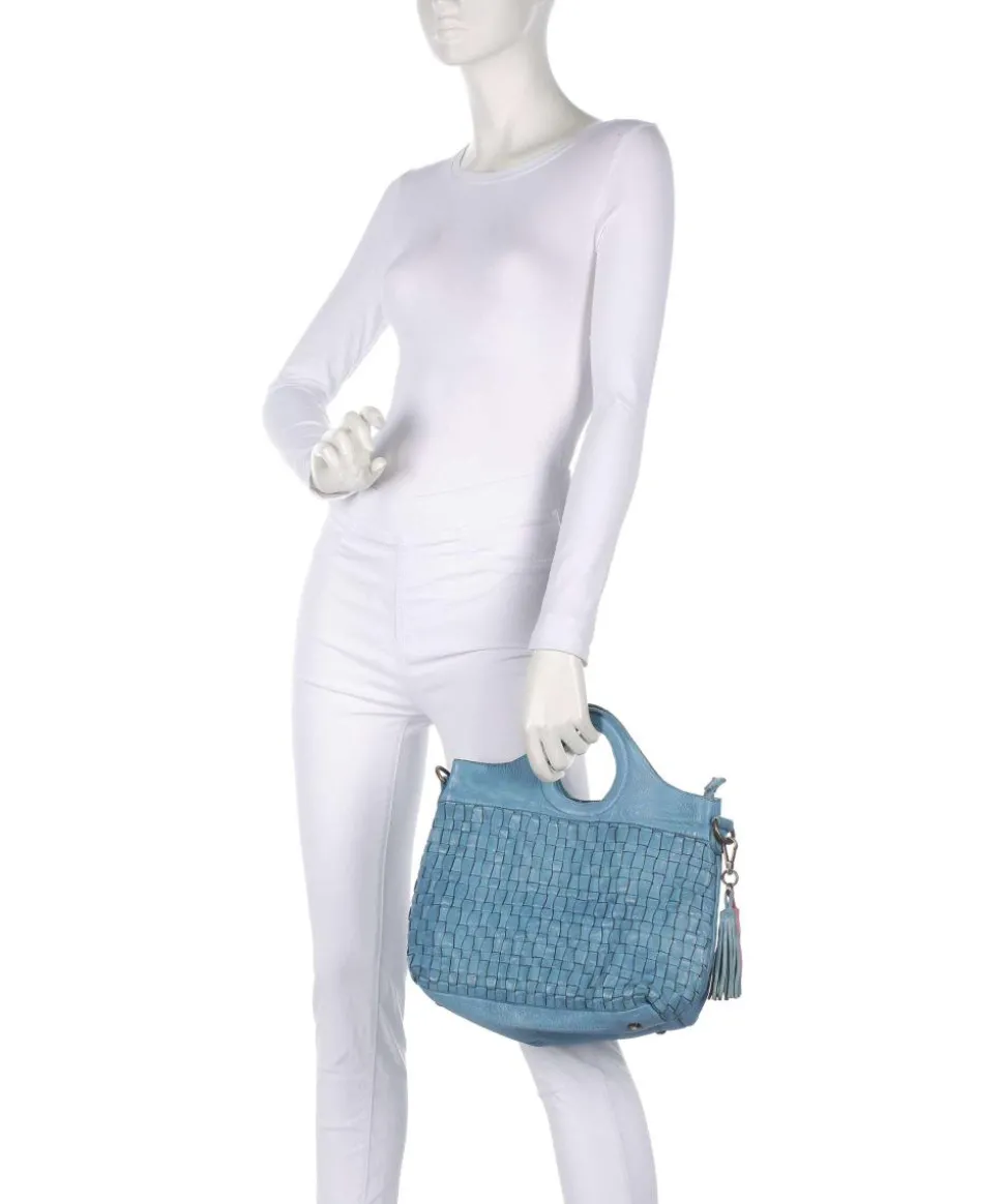 Venusweg 1 Handtasche genarbtes Rindsleder blau