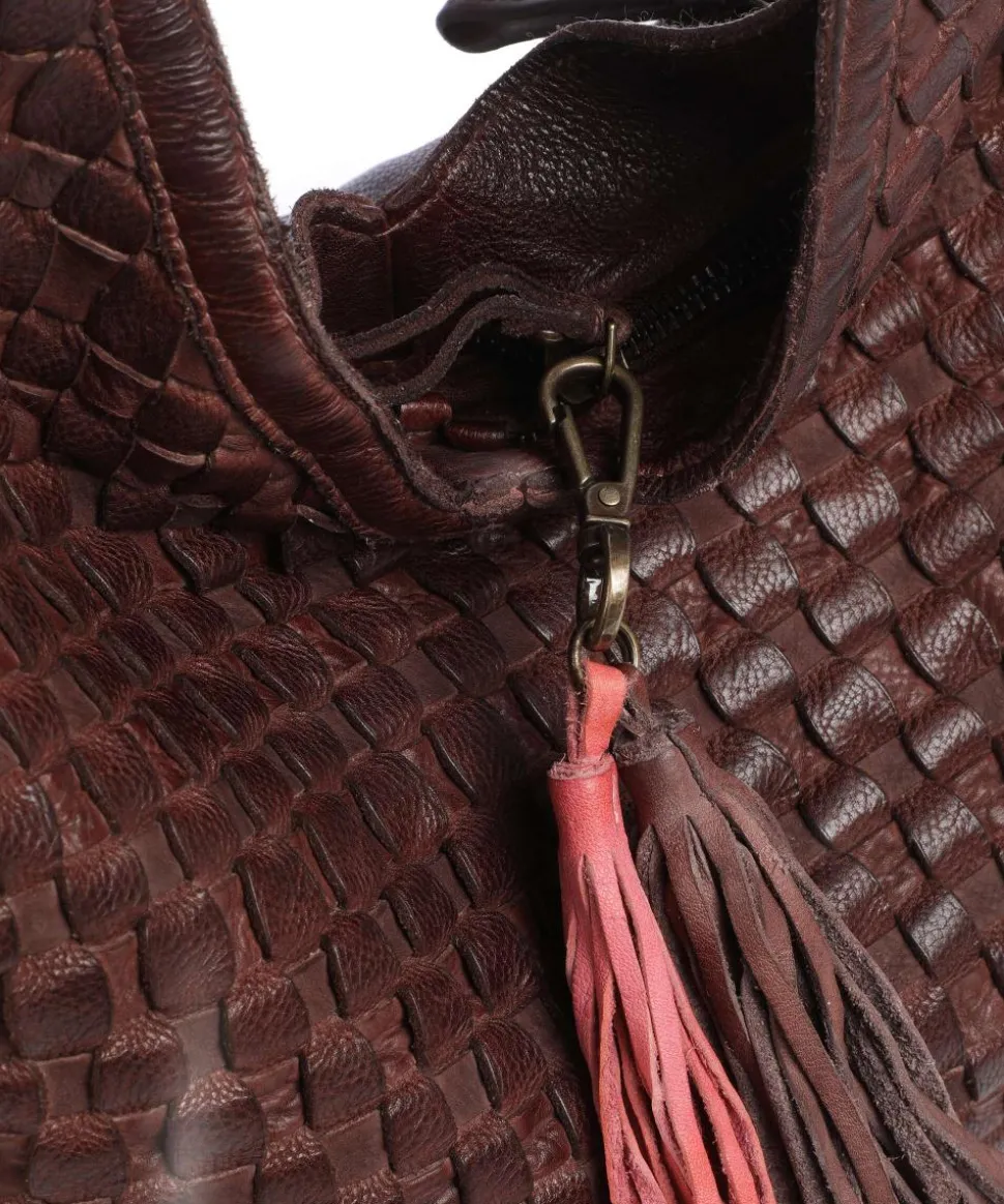 Venusweg 2 Schultertasche genarbtes Rindsleder dunkelbraun