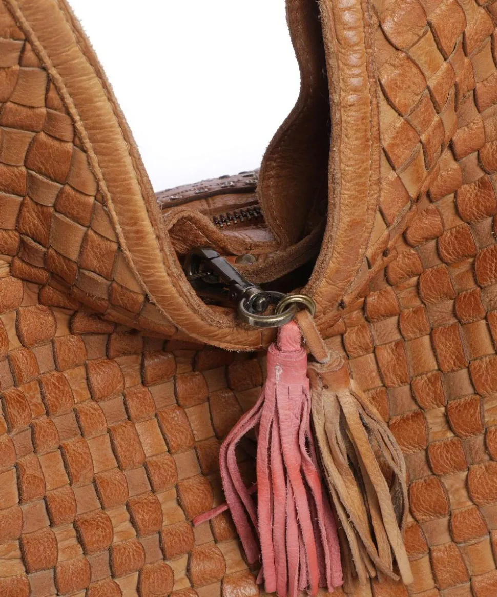 Venusweg 2 Schultertasche genarbtes Rindsleder braun