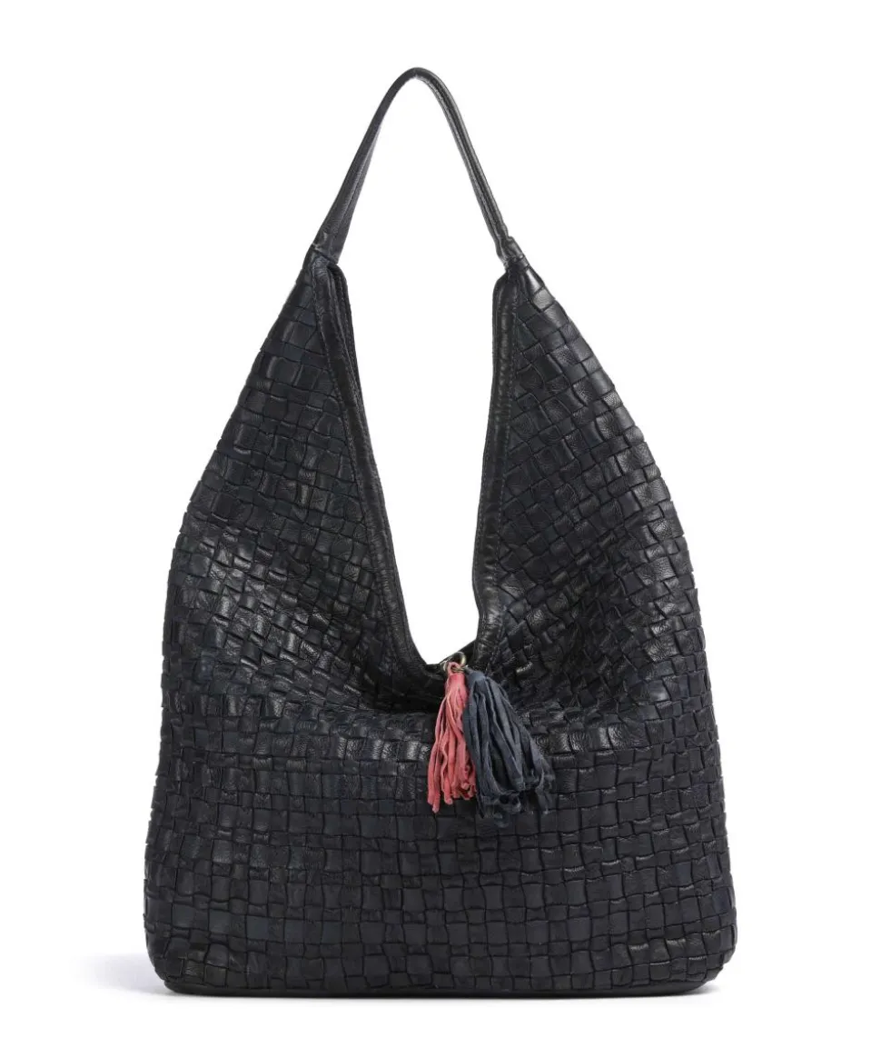 Venusweg 2 Schultertasche genarbtes Rindsleder navy