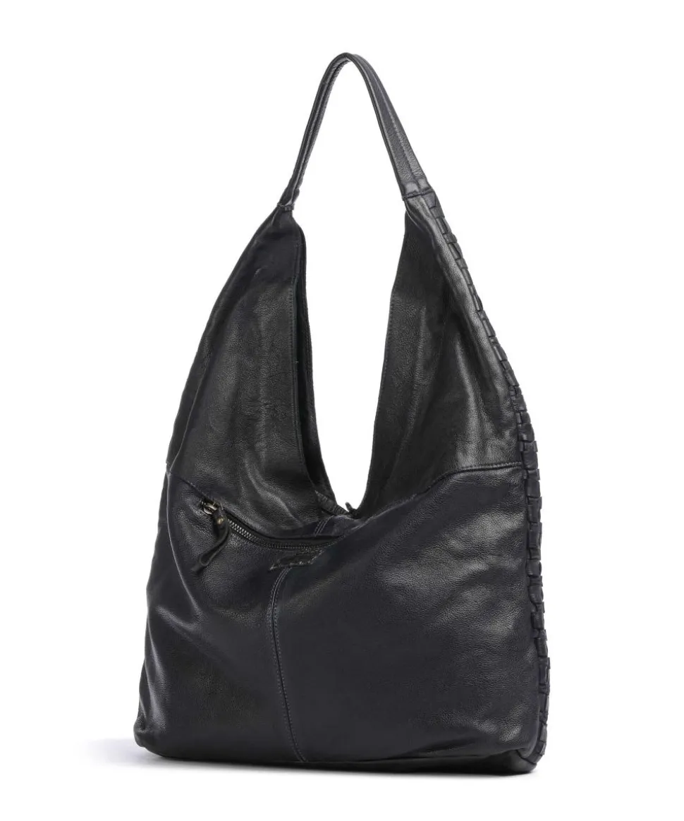 Venusweg 2 Schultertasche genarbtes Rindsleder navy