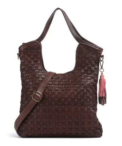 Venusweg 3 Shopper genarbtes Leder dunkelbraun