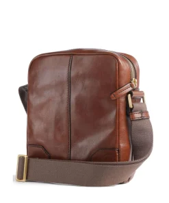 Vespucci Umhängetasche Rindsleder braun