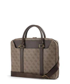 Vezzola Aktentasche 13″ Lederimitat beige/braun