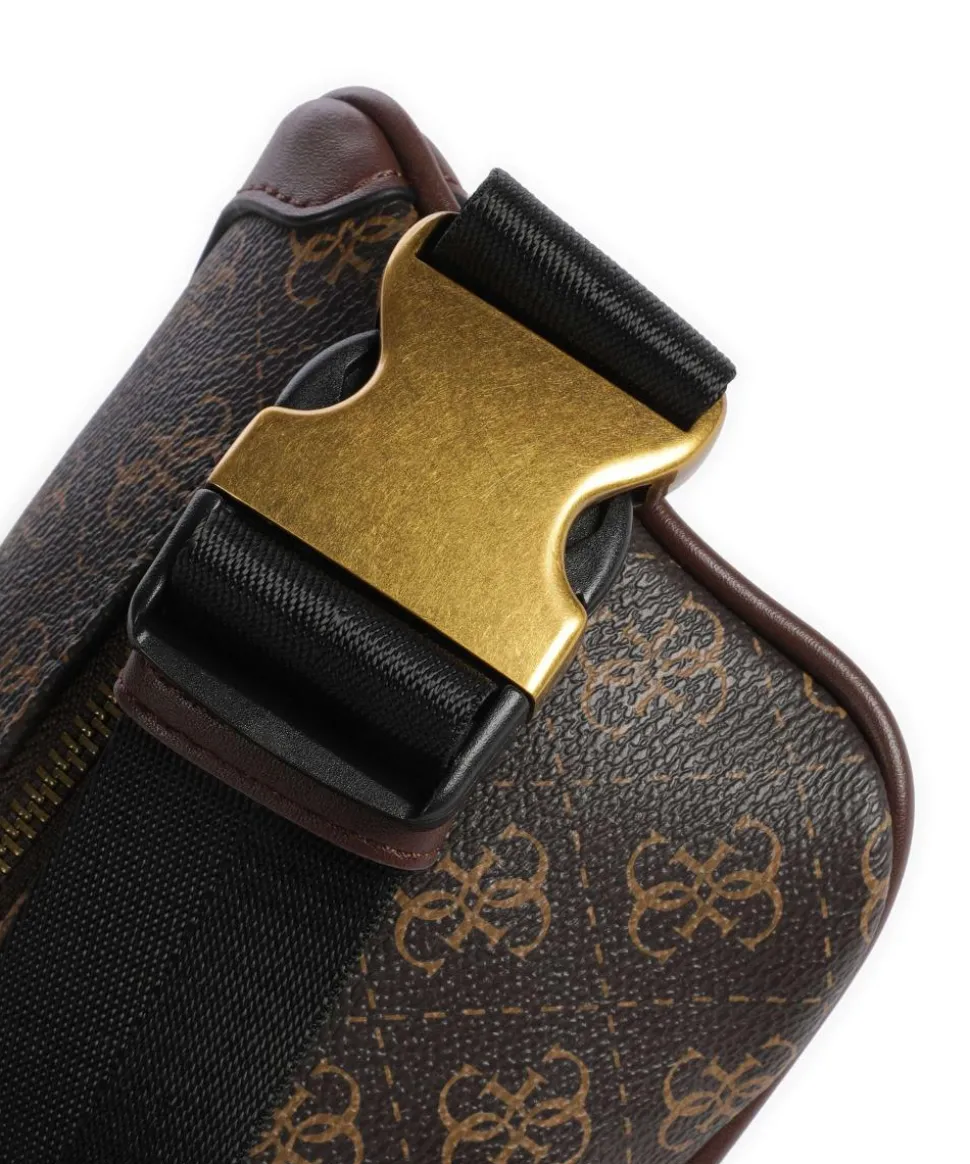 Vezzola Eco Gürteltasche Lederimitat dunkelbraun