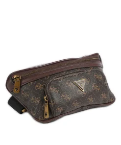 Vezzola Eco Gürteltasche Lederimitat dunkelbraun