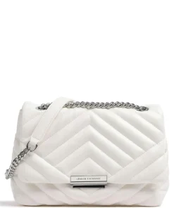 Victoria M Schultertasche Lederimitat weiß