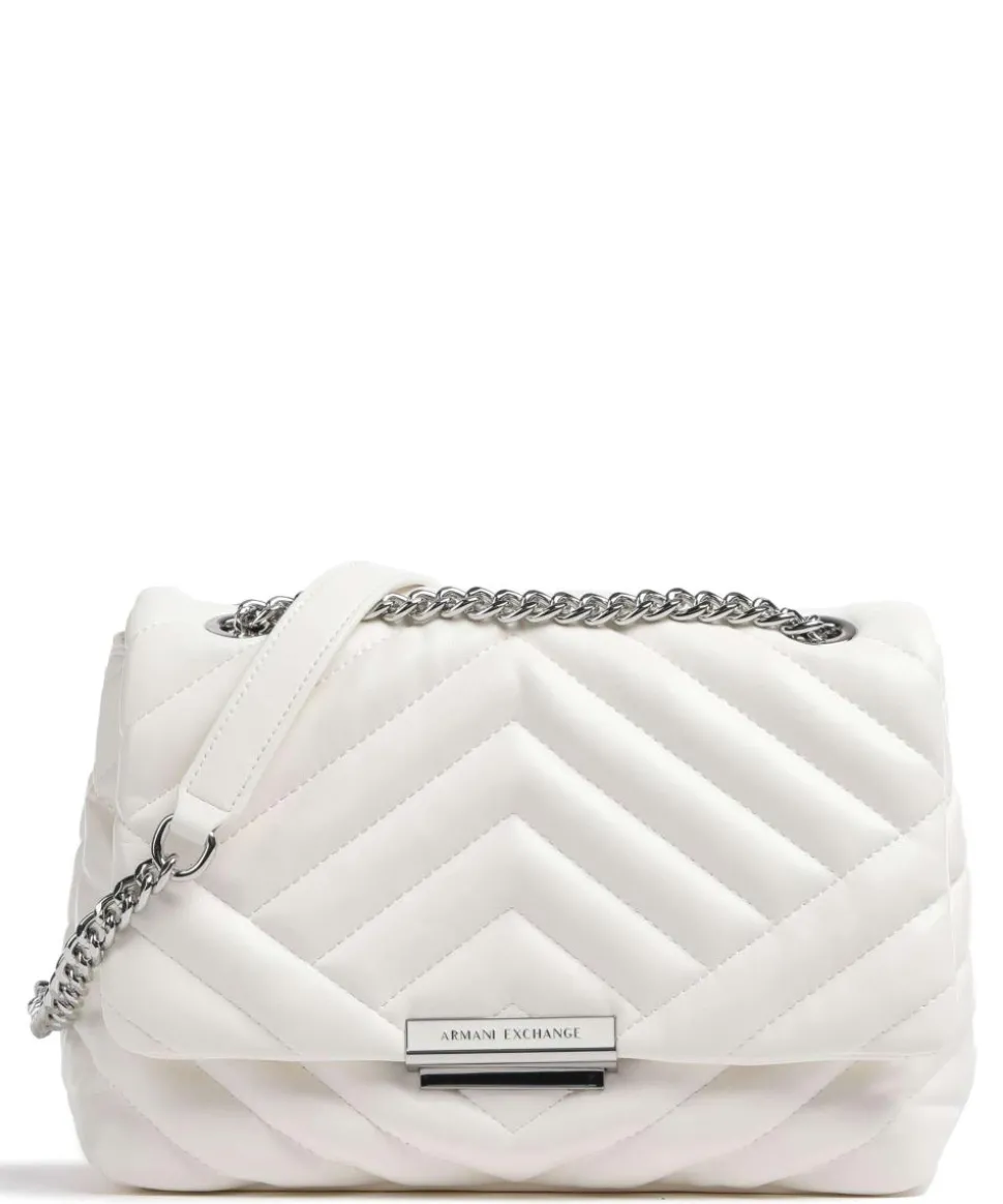 Victoria M Schultertasche Lederimitat weiß