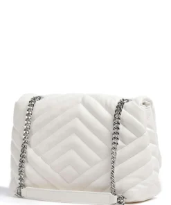 Victoria M Schultertasche Lederimitat weiß