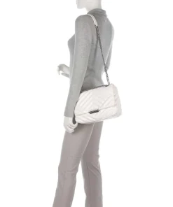 Victoria M Schultertasche Lederimitat weiß