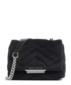 Victoria Mini Umhängetasche Samtgewebe schwarz