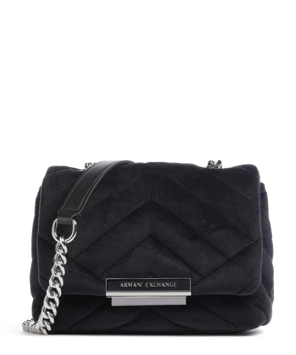 Victoria Mini Umhängetasche Samtgewebe schwarz