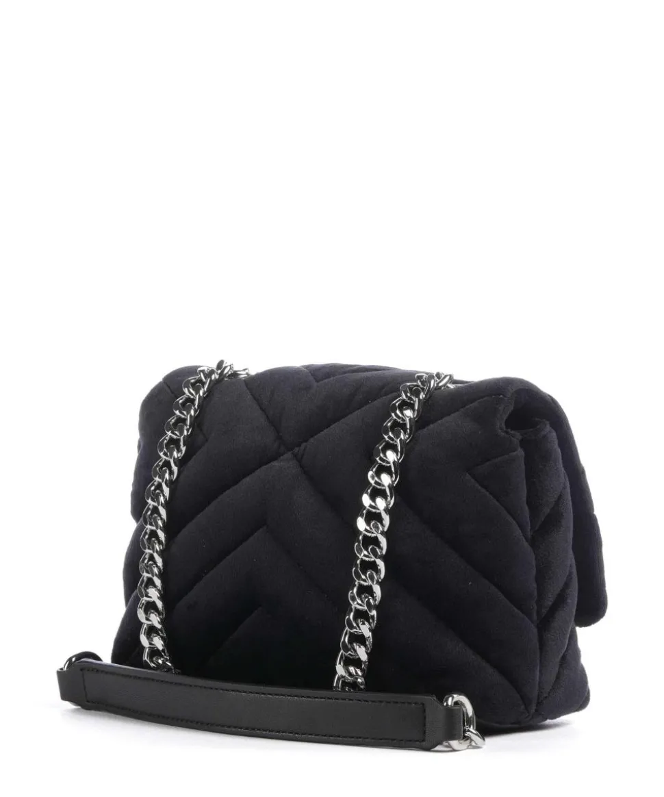 Victoria Mini Umhängetasche Samtgewebe schwarz