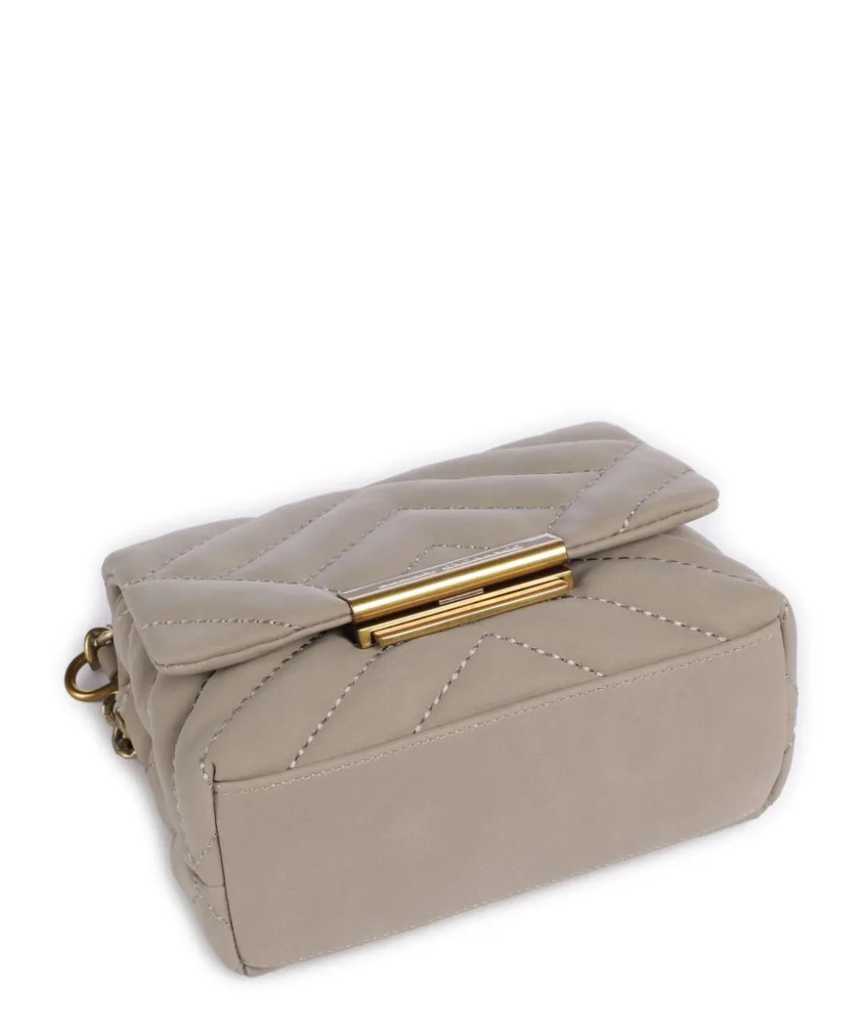 Victoria Mini Umhängetasche Lederimitat beige