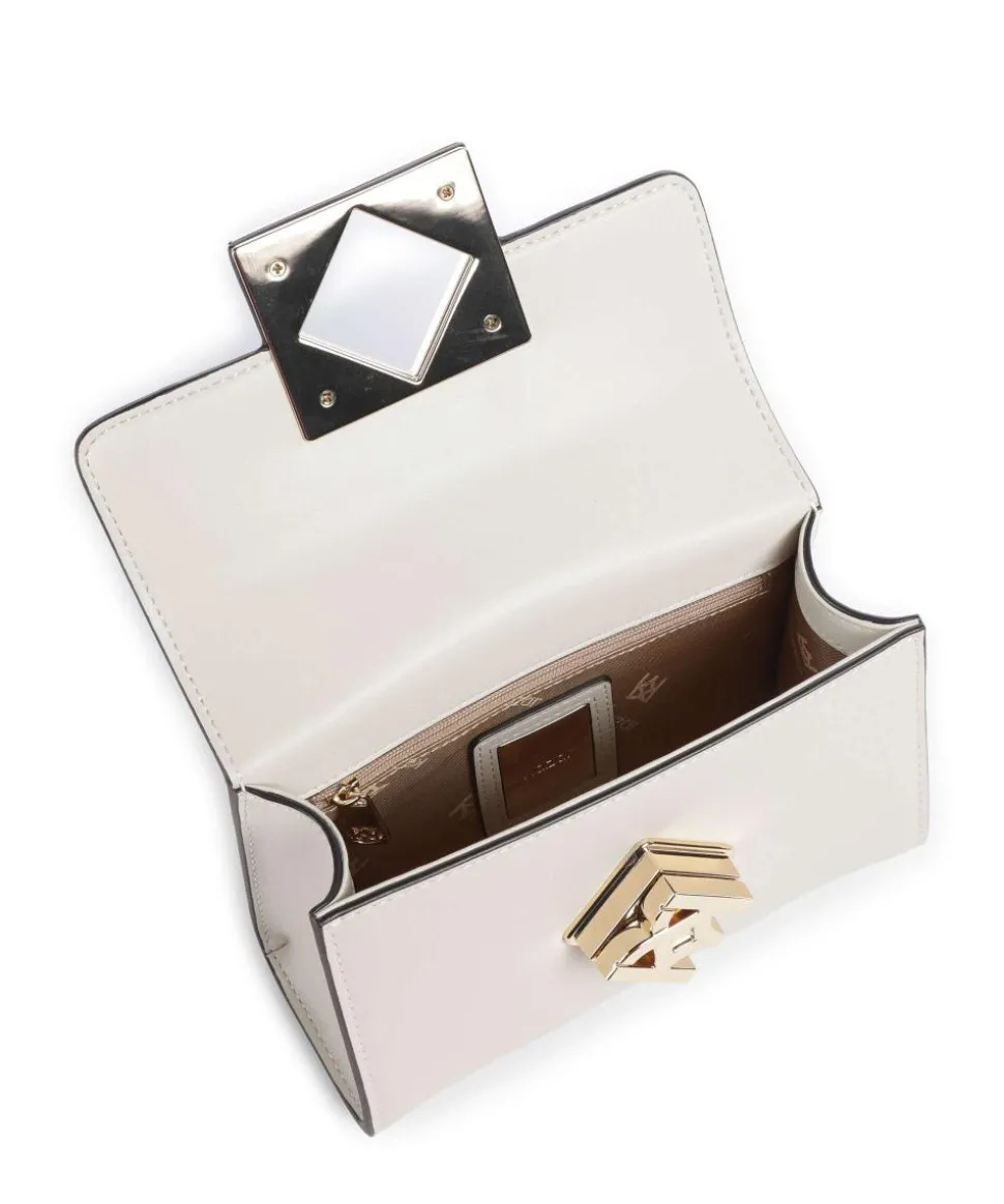 Viena S Schultertasche fein genarbtes Rindsleder elfenbein