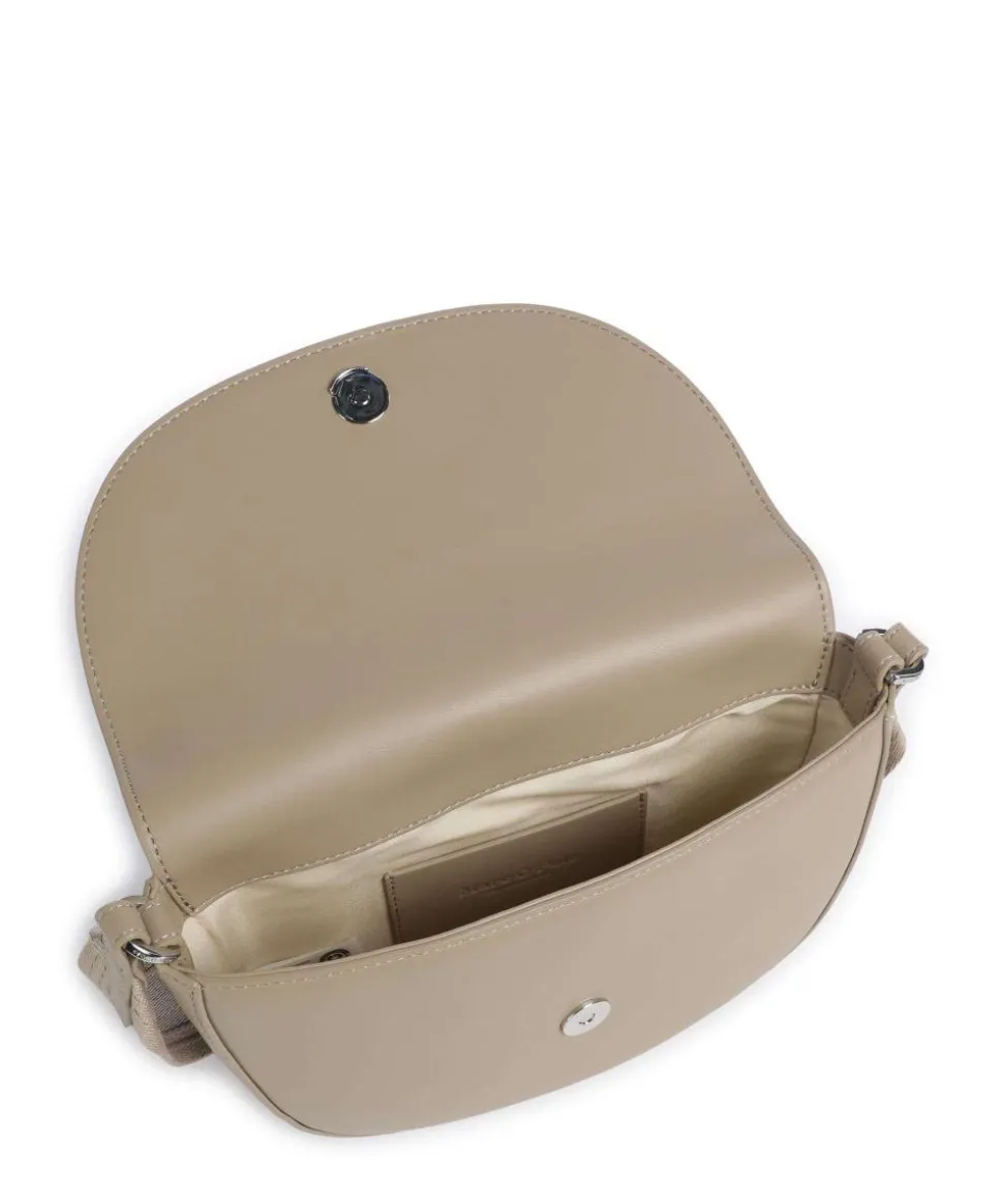 Vika Umhängetasche Lederimitat beige