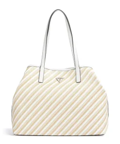 Vikky Large Shopper Kunststoff beige/weiß