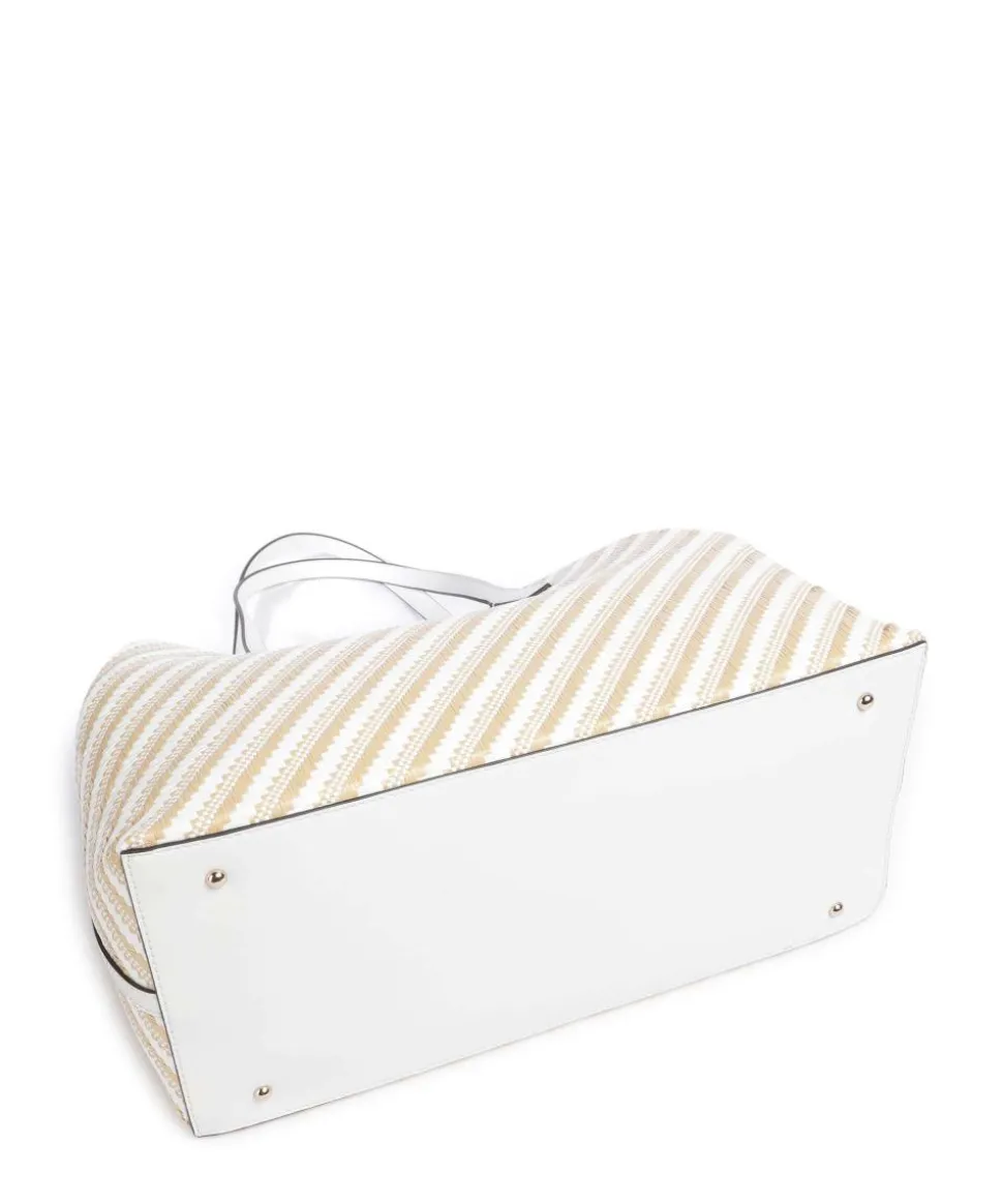 Vikky Large Shopper Kunststoff beige/weiß