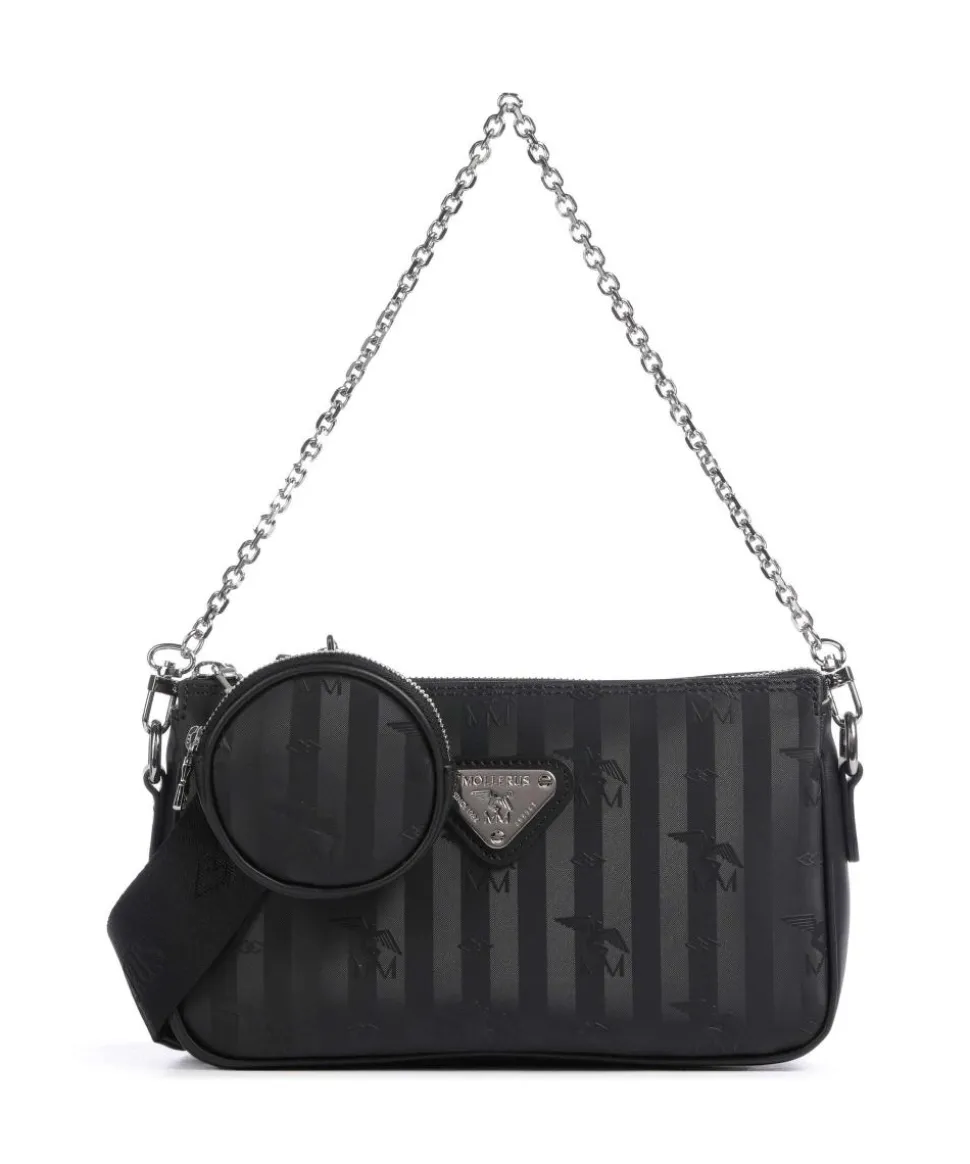 Vinerus Zell Schultertasche Canvas schwarz