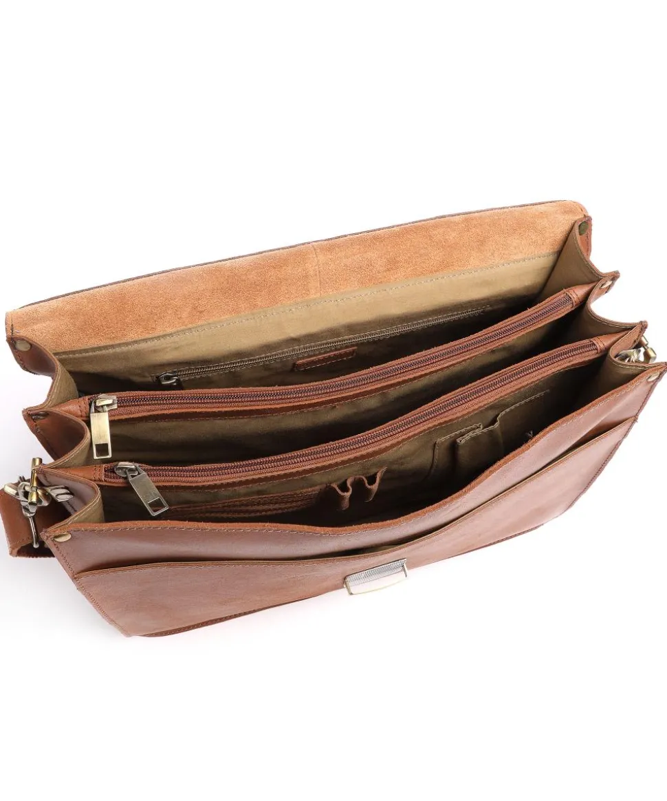 Vintage Dean Aktentasche Kalbsleder cognac