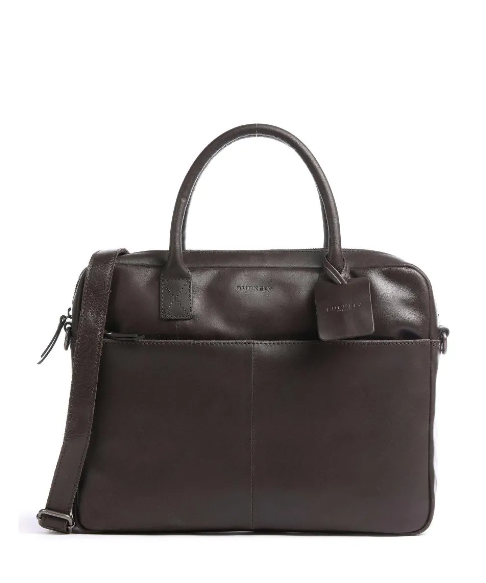 Vintage Jack Aktentasche 13″ Leder dunkelbraun