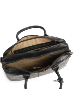 Vintage Taylor Worker Aktentasche genarbtes Leder schwarz