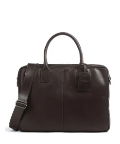 Vintage Taylor Worker Aktentasche genarbtes Leder dunkelbraun