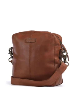 Vintage Wonders Umhängetasche Rindsleder cognac