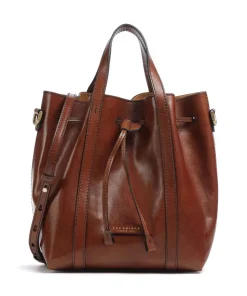 Vittoria Bucket bag fein genarbtes Rindsleder braun