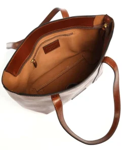 Vittoria Shopper glattes Rindsleder braun