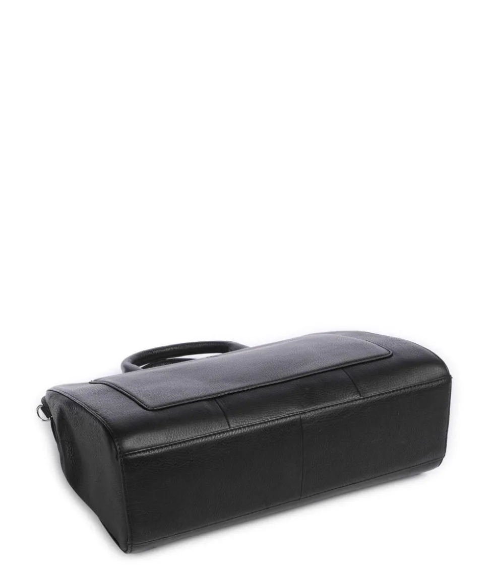 Viviane Aktentasche genarbtes Rindsleder schwarz