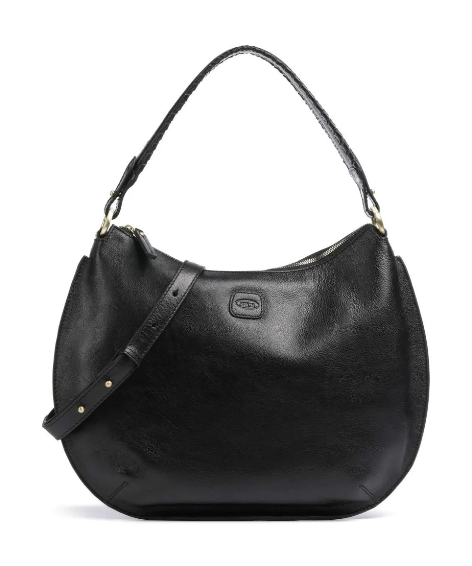 Volterra Beuteltasche fein genarbtes Rindsleder schwarz