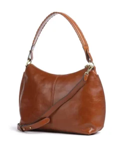 Volterra Beuteltasche fein genarbtes Leder braun