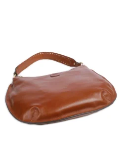 Volterra Beuteltasche fein genarbtes Rindsleder braun