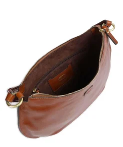 Volterra Beuteltasche fein genarbtes Rindsleder braun